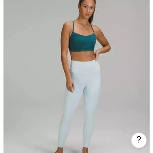 Lululemon Align Leggings  HR  size 4 light blue leggings. Inseam 23 inches